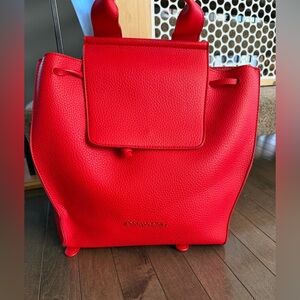 ADOLFO DOMINGUEZ | BNWOT Red Vegan Leather Backpack